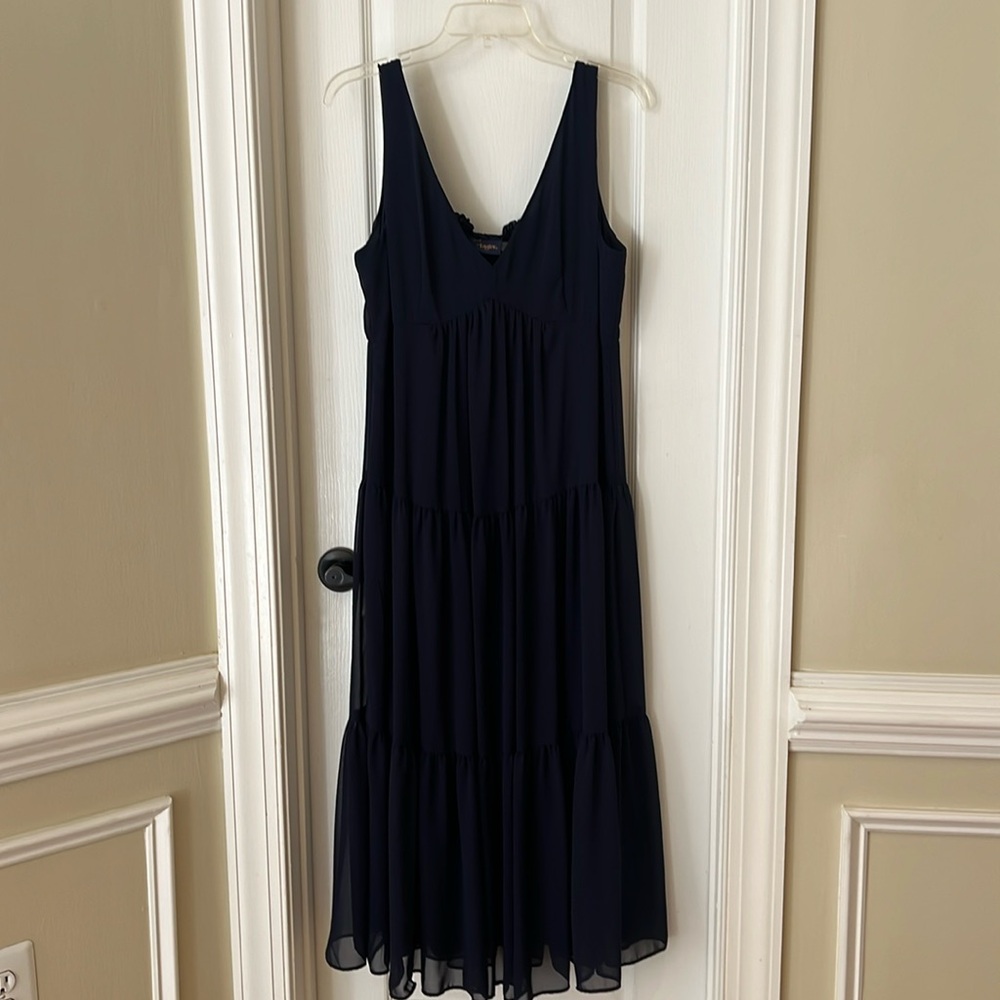 Ann Taylor Dark Blue Summer Dress